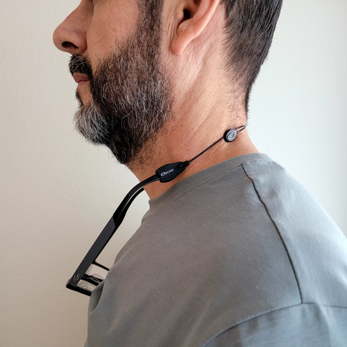 Correa ajustable con cable de metal | Logo gris
